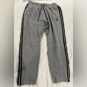 Adidas track pants size Large - Gray Color